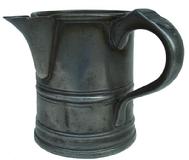 **SOLD** X58 Pewter Quart Measure, large pour spout, applied handle, molded footed base touch mark on the side crown with 31