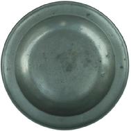 **SOLD** Y179  This fine condition pewter soup plate was made by the firm of Townsend and Compton circa 1784-1806  with worn touch marks is beautifully done and the marks are strong and well struck.    11 7/8" diameter 