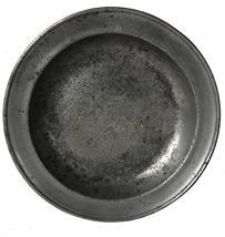 **SOLD** E94 18th century Pewter bowel made by Thomas Danforth in colonial Connecticut 1755 