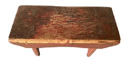 **SOLD** F593 Late 19th century home made very unique southern foot stool,