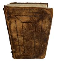 M284C Leather bound Holy Bible � containing the Old and New Testaments. Printed by D. Fanshaw, No. 20 Slote-lane, New York � 1820. Handwritten inside the front cover reads: �Mary Ellen Wilson�s � Presented by her Affectionate Grand Father Dec 26th 1823�. �Mary Ellen Wilson�s� with �(Mother of Mrs. Wm. H. Gates)� is handwritten on top of the cover page. Measures 7 &frac12;� tall x 5� wide x 2 &frac14;� thick. 