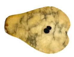 L115C Stone Fruit - Half Pear. Approximate measurements: 3 &frac34;� long x 2 &frac12;� wide x 1 &frac14;� thick.